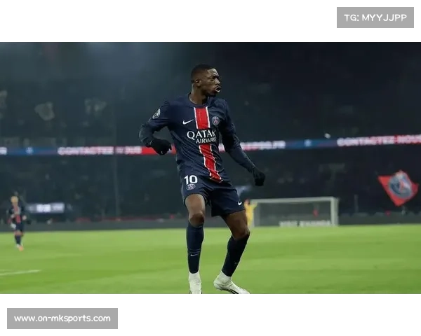 维蒂尼亚助攻登贝莱低射破门，巴黎圣日耳曼早期领先